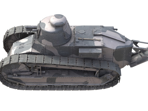 Renault FT17 Light Tank Modelo 3D