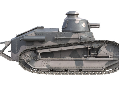 Renault FT17 Light Tank Modelo 3D