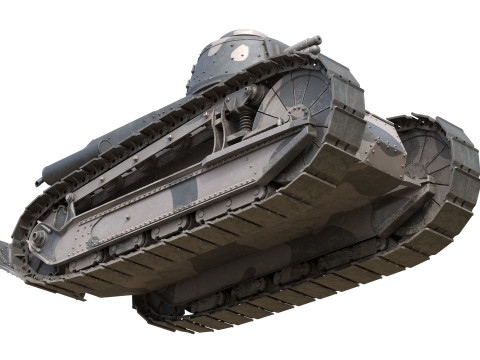 Renault FT17 Light Tank Modelo 3D