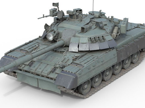 T 80U Main Battle Tank 3D 모델