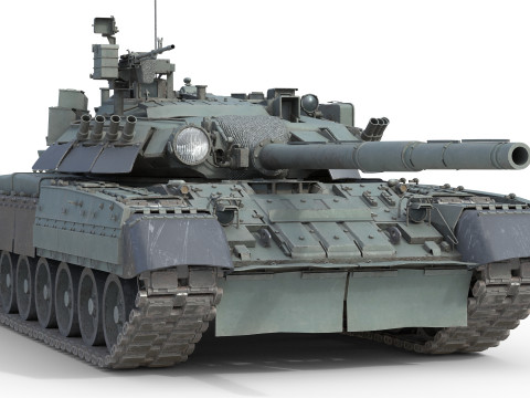 T 80U Main Battle Tank Modelo 3D