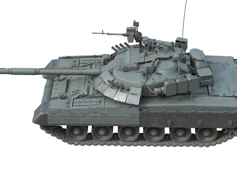 T 80U Main Battle Tank Modelo 3D
