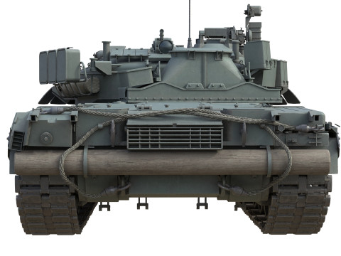 T 80U Main Battle Tank Modelo 3D