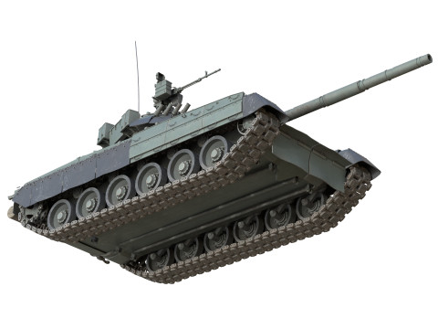 T 80U Main Battle Tank Modelo 3D