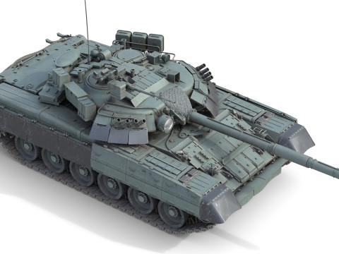 T 80U Main Battle Tank Modelo 3D