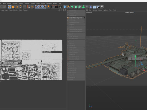 T 80U Main Battle Tank Modelo 3D