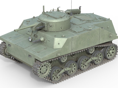 Type 2 Ka Mi Tank Model 3D