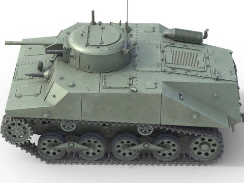 Carro armato Ka Mi di tipo 2 Modello 3D