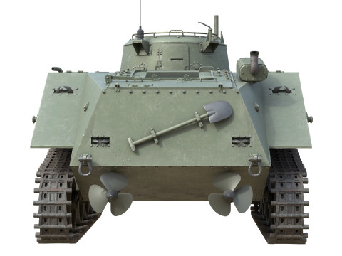 Type 2 Ka Mi Tank 3D 模型