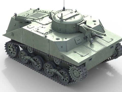 Carro armato Ka Mi di tipo 2 Modello 3D