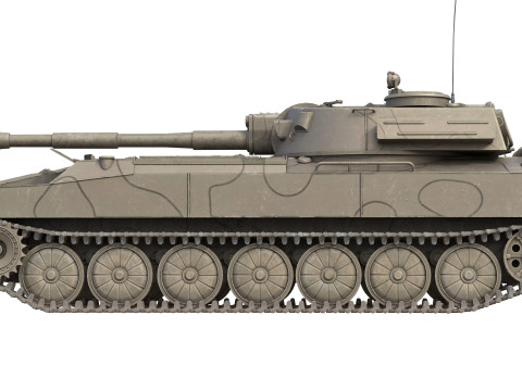 2S1 Gvozdika Soviet Howitzer Model 3D