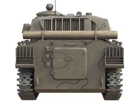 2S1 Gvozdika Soviet Howitzer 3D Model