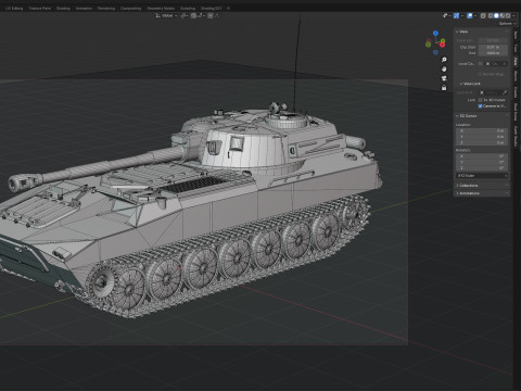 2S1 Gvozdika Soviet Howitzer Model 3D
