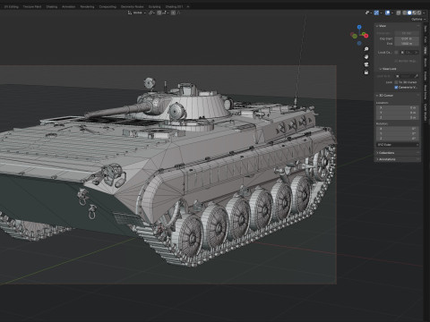 BMP 1 Infantry Fighting Vehicle Modelo 3D