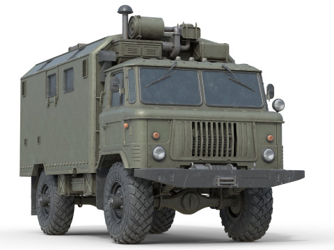 Gaz 66 Military Truck 3D मॉडल