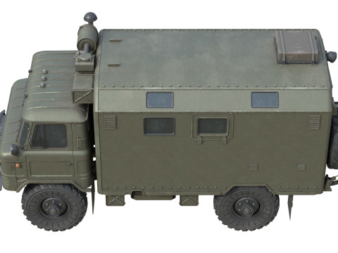 Gaz 66 Military Truck 3D मॉडल