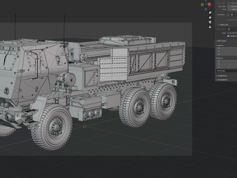 M142 High Mobility Artillery Rocket System 3D Модель