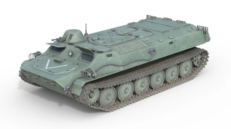 MT LB Multipurpose Armored Vehicle 3D Model .c4d .max .obj .3ds .fbx .stl .blend
