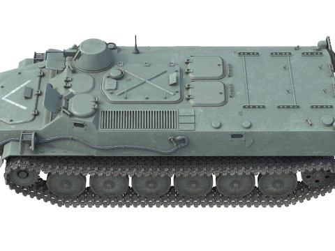 MT LB Multipurpose Armored Vehicle 3D Model