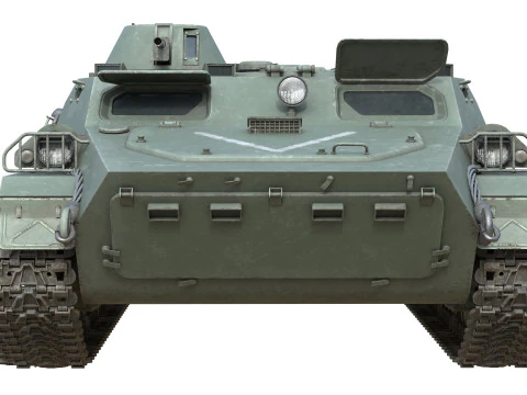 MT LB Multipurpose Armored Vehicle 3D Model