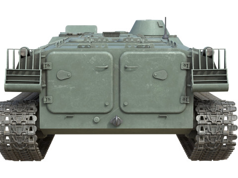 MT LB Multipurpose Armored Vehicle 3D Model