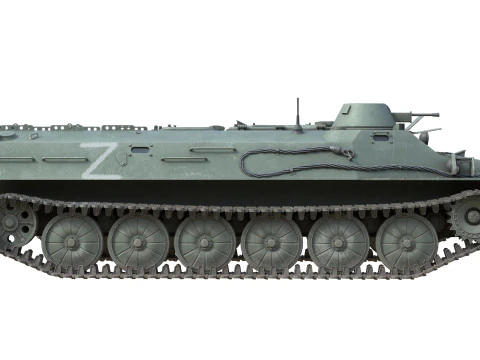 MT LB Multipurpose Armored Vehicle 3D Model