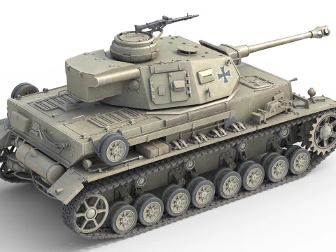Carro armato medio tedesco Panzer IV Modello 3D