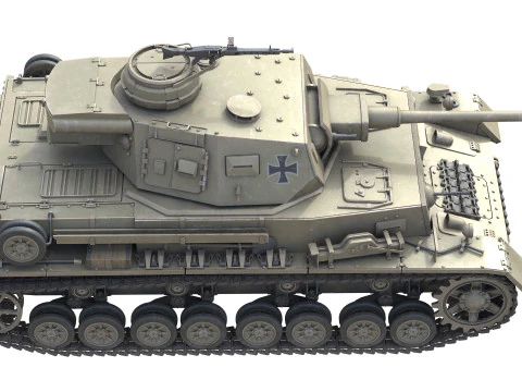 Carro armato medio tedesco Panzer IV Modello 3D