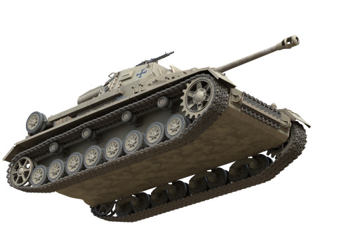 Panzer IV German Medium Tank 3D Model