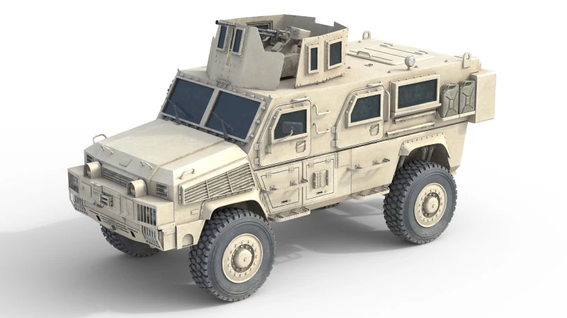 Veicolo blindato leggero RG 33 MRAP Modello 3D .c4d .max .obj .3ds .fbx .stl .blend 