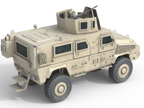 RG 33 Light Armored Vehicle MRAP Modelo 3D