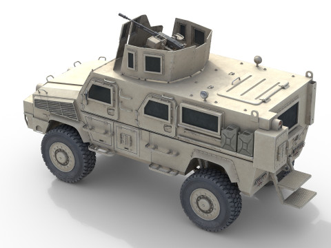 RG 33 Light Armored Vehicle MRAP Modelo 3D