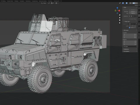 Veicolo blindato leggero RG 33 MRAP Modello 3D