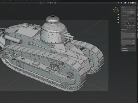 10 Collezione di veicoli militari V9 Modello 3D