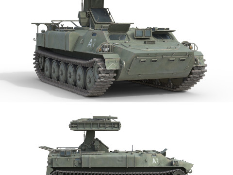 9K35 Strela 10 Vehicle Mounted SAM 3Dモデル