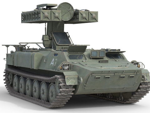9K35 Strela 10 Vehicle Mounted SAM 3Dモデル