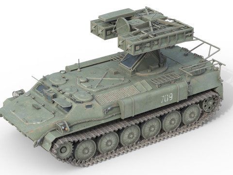 9K35 Strela 10 Vehicle Mounted SAM 3Dモデル