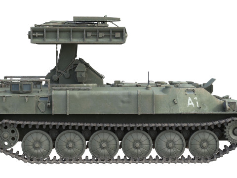 9K35 Strela 10 Vehicle Mounted SAM 3Dモデル