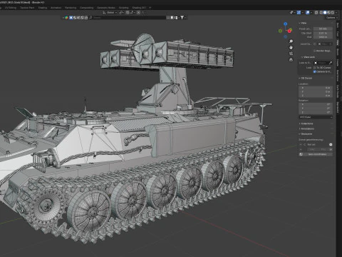 9K35 ストレラ 10 車載 SAM 3Dモデル