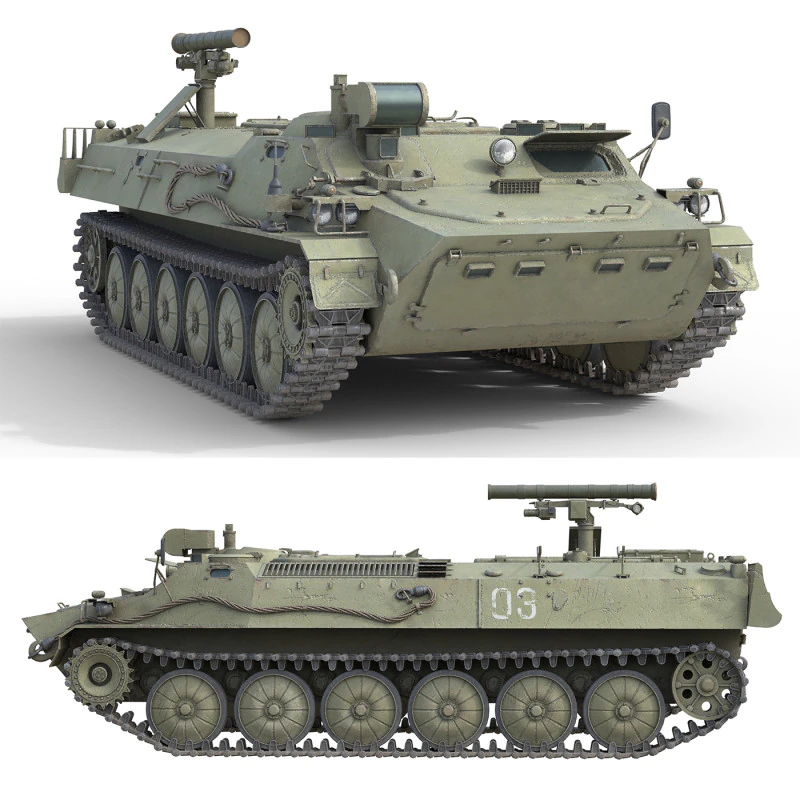 9K114 シュトゥルム サクロス ソビエト対戦車ミサイル 3Dモデル .c4d .max .obj .3ds .fbx .stl .blend