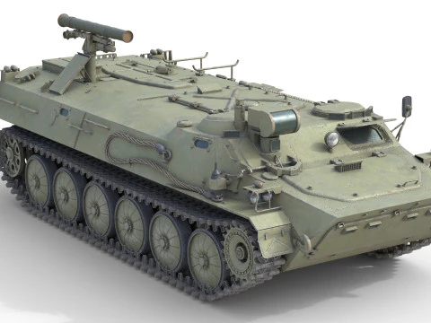 9K114 シュトゥルム サクロス ソビエト対戦車ミサイル 3Dモデル