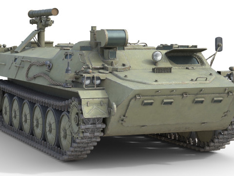 9K114 Shturm Saclos Soviet Anti Tank Missile 3Dモデル