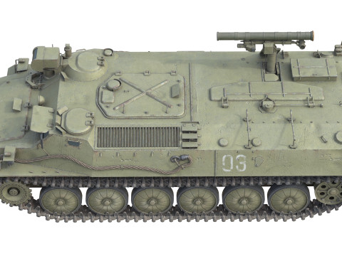 9K114 Shturm Saclos Soviet Anti Tank Missile 3Dモデル