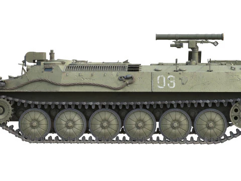 9K114 シュトゥルム サクロス ソビエト対戦車ミサイル 3Dモデル