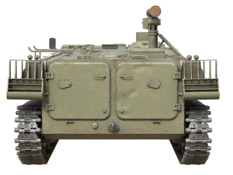 9K114 Shturm Saclos Soviet Anti Tank Missile 3Dモデル