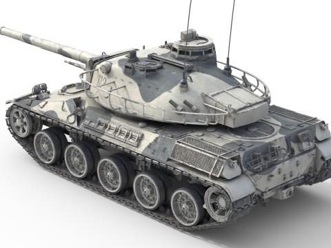 AMX 30 Main battle tank 3D 모델