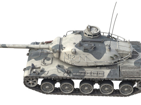 AMX 30 Main battle tank 3D 모델