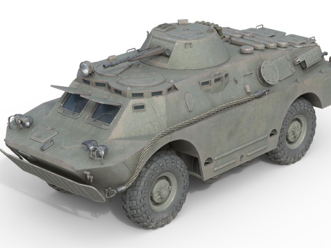 BRDM 2 Amphibious Armoured Scout Car 3Dモデル