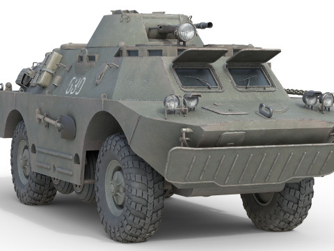 BRDM 2 Amphibious Armoured Scout Car 3Dモデル