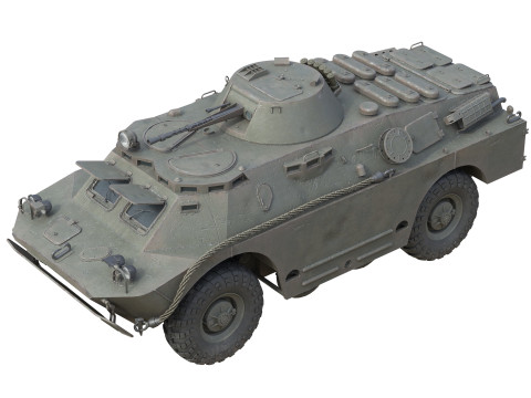 BRDM 2 Amphibious Armoured Scout Car 3Dモデル
